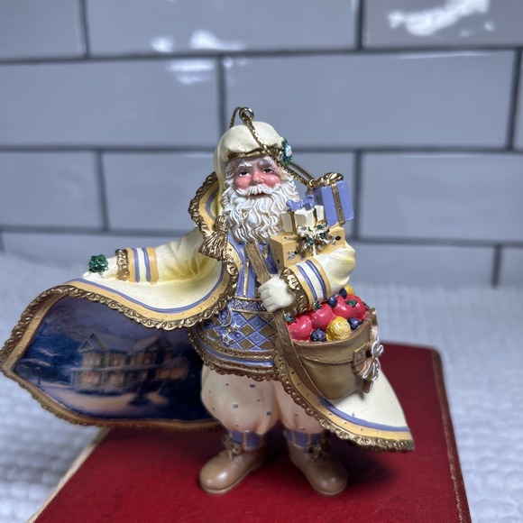 Thomas Kinkade Other - Thomas Kinkade Old World Santa CHRISTMAS SNOWFALL 2003 Ashton Drake Ornament